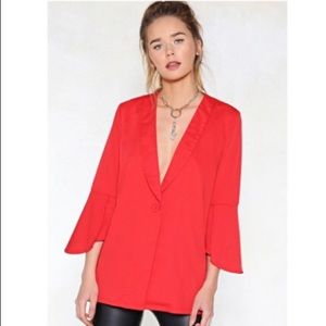 Nasty Gal Red Blazer